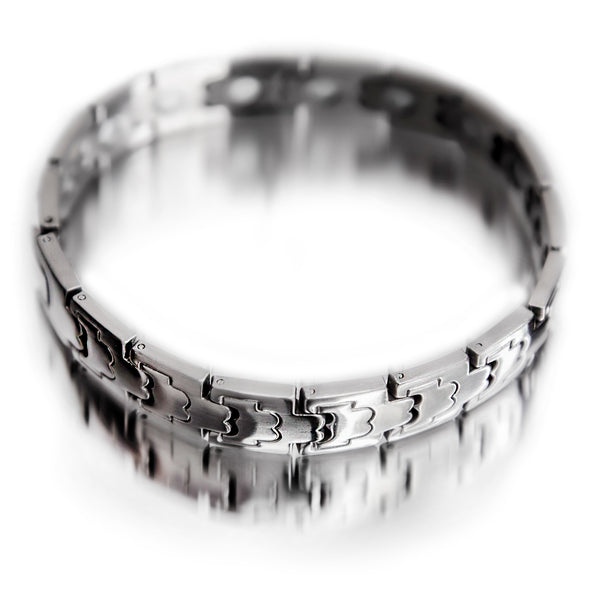 Unique Stainless Steel Magnetic Therapy Bracelet, Comfortable, Men, Women & Teens Colorado COL034-01